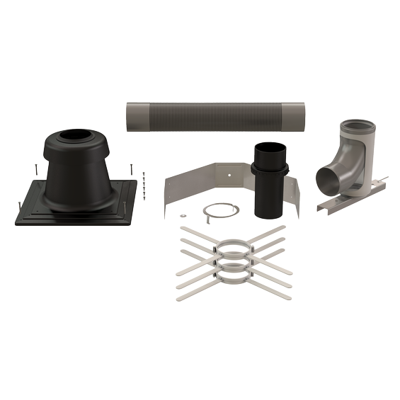 4" x 40' Flex B-Vent Kit For 5" - 6" B-Vent