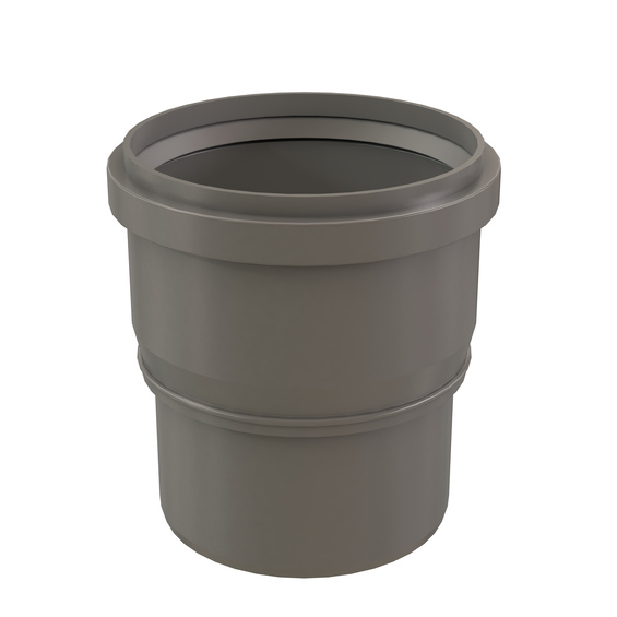 InnoFlue single wall increaser 148mm to 6'' PPs grey