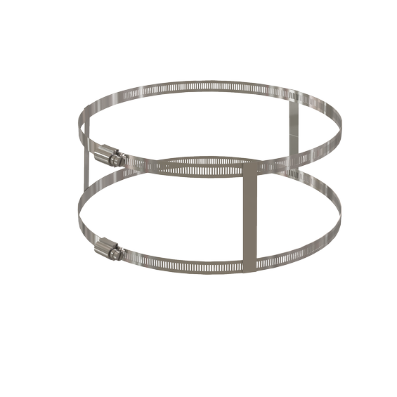 10" Connector Double Hose Clamp