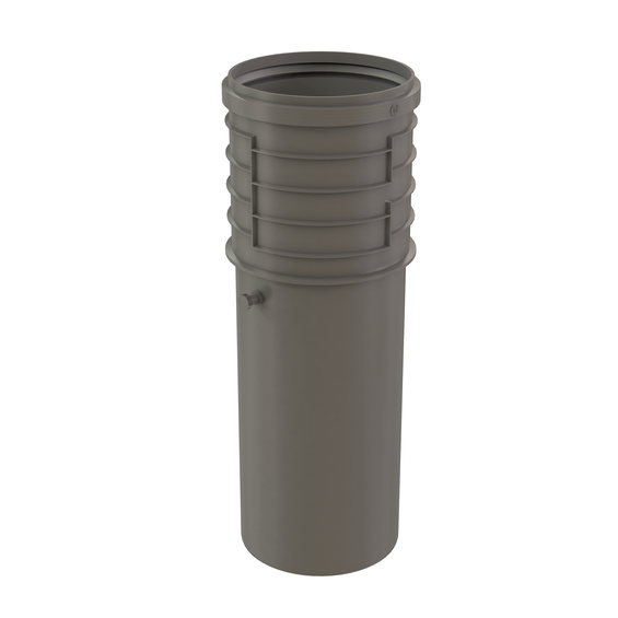 InnoFlue single wall test port 12" PPs grey