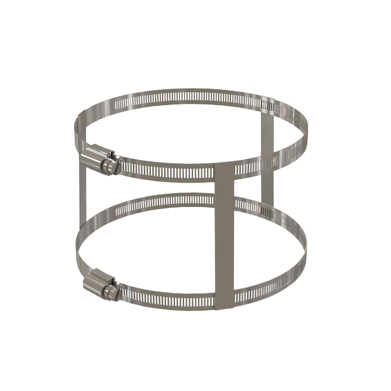 6" Connector Double Hose Clamp