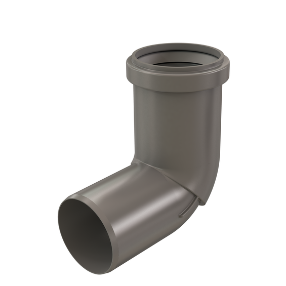 InnoFlue single wall elbow w/long socket 2'' x 87 PPs grey