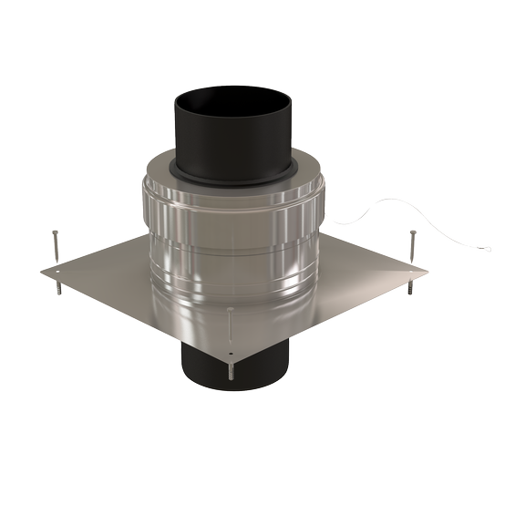 8" Chimney Cover SS w/ 20" PPs End Pipe