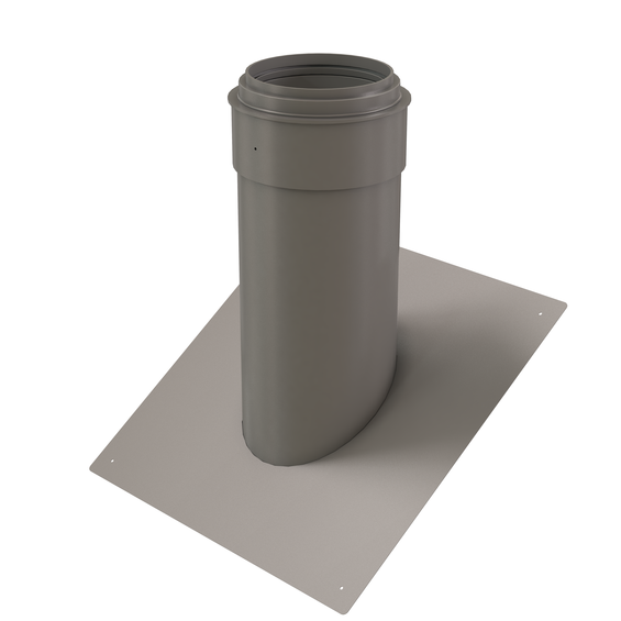 InnoFlue pitched roof flashing SS - Pitch = 8/12 (33.69 degrees) 6" Stainless steel 