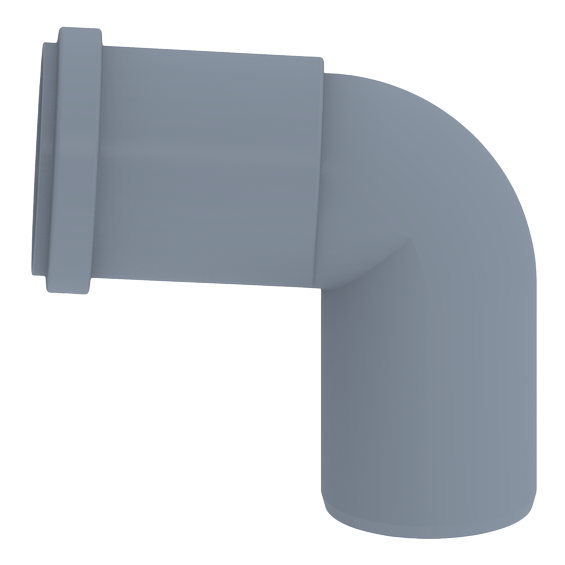 InnoFlue - ISELS0287 - Elbow - 4 x 45 - PP - Gray