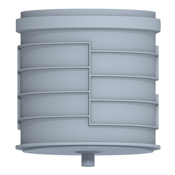 InnoFlue - ISTCD12 - SW - Tee Cap - 12 - PP - Gray