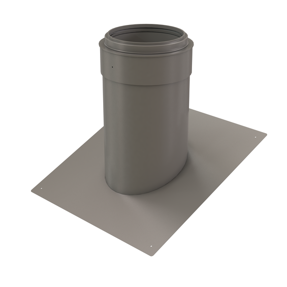 InnoFlue pitched roof flashing SS - Pitch = 5/12 (22.5 degrees) 8" Stainless steel