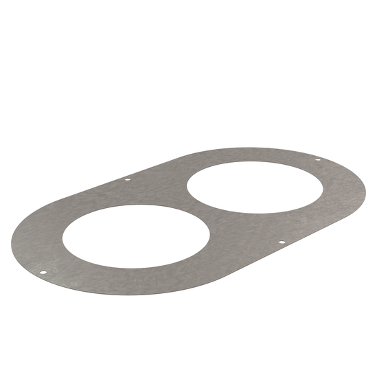 InnoFlue single wall termination plate 6" Galvanized