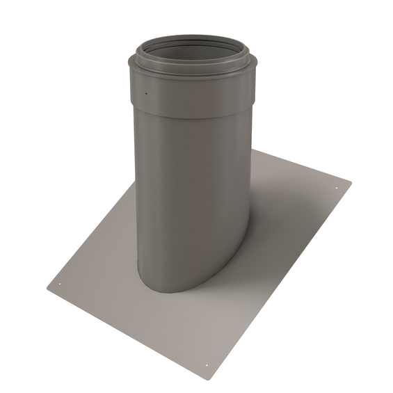 InnoFlue pitched roof flashing SS - Pitch = 8/12 (33.7 degrees) 8" Stainless steel