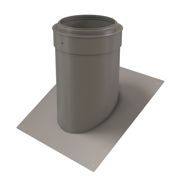 InnoFlue pitched roof flashing SS - Pitch = 7/12 (30.3 degrees) 10" Stainless steel