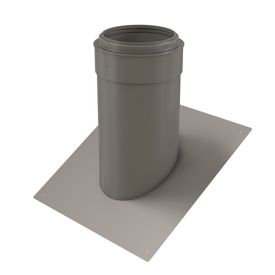 InnoFlue pitched roof flashing SS - Pitch = 7/12 (30.26 degrees) 8" Stainless steel 