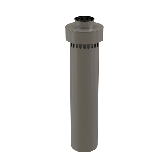 InnoFlue concentric wall/roof termination 6"/10" PPs grey