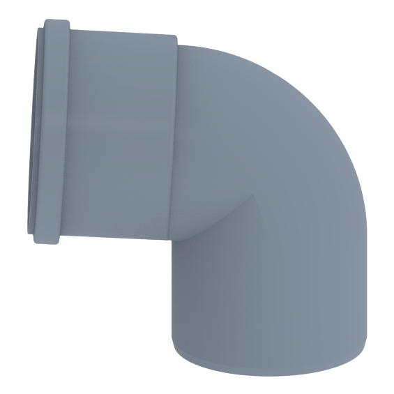 InnoFlue - ISELS0487 - Elbow - 4x87 - PP - Gray