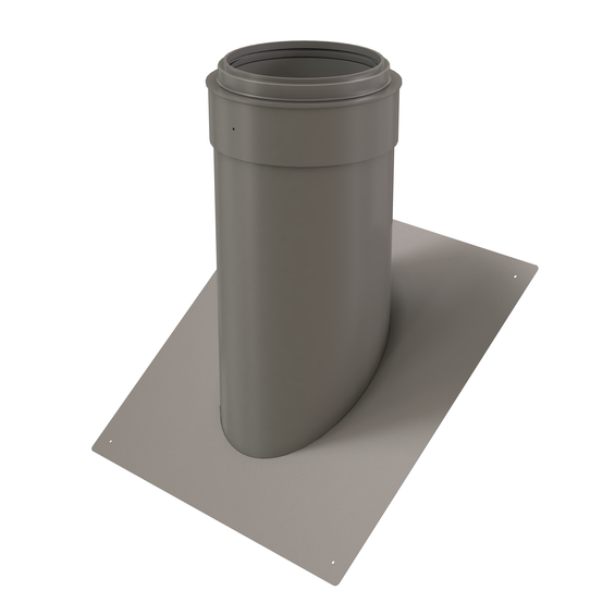 InnoFlue pitched roof flashing SS - Pitch = 10/12 (39.81 degrees) 8" Stainless steel