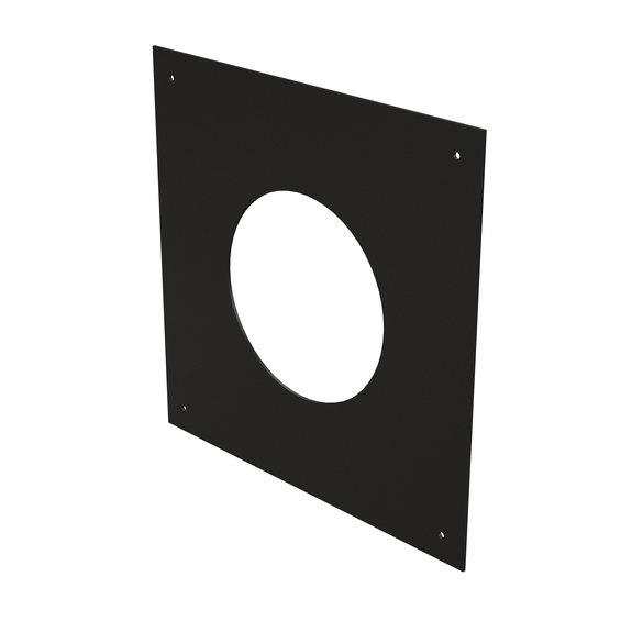 InnoFlue wall plate 8" PP black