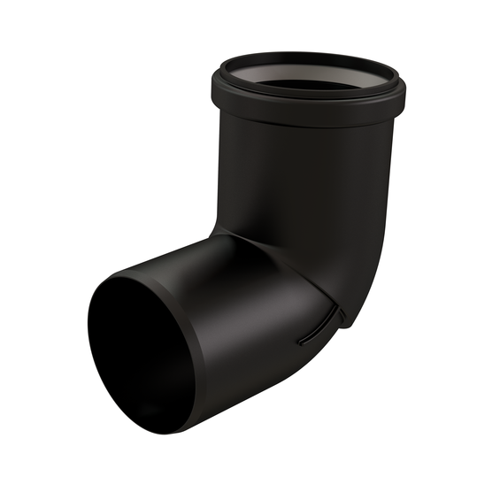 InnoFlue single wall UV elbow w/long socket 3'' x 87 PPs black