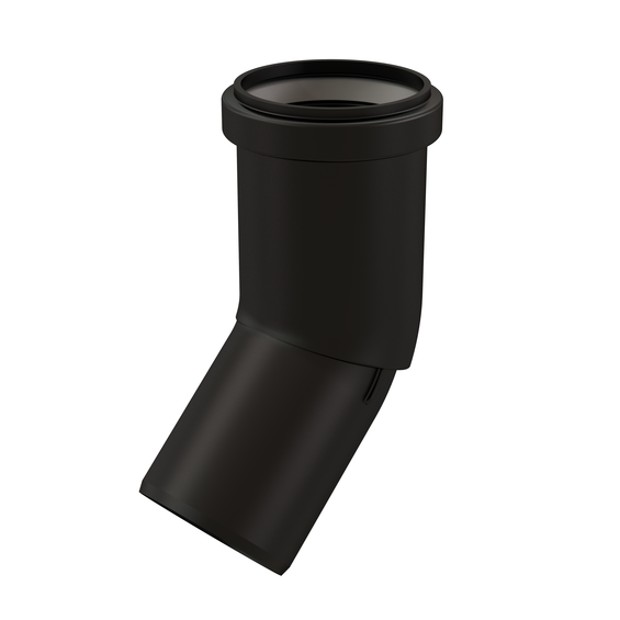 InnoFlue single wall UV elbow w/long socket 2" x 45 PPs black