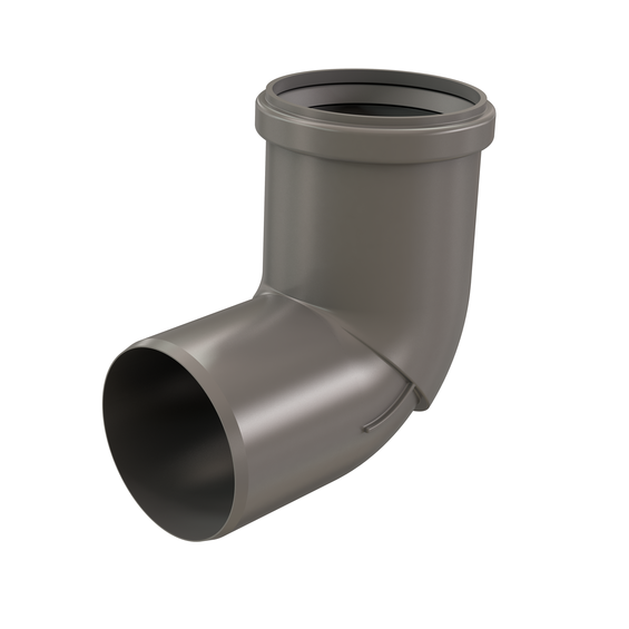 InnoFlue single wall elbow w/long socket 3'' x 87 PPs grey