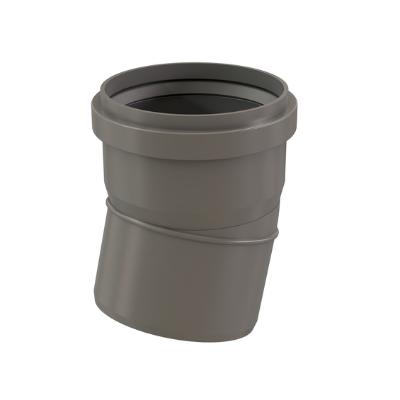 InnoFlue single wall elbow 4" x 15 PPs grey