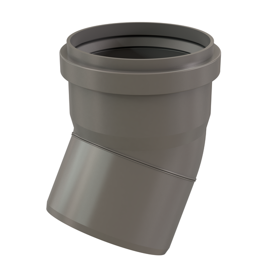 InnoFlue single wall elbow 4" x 30 PPs grey