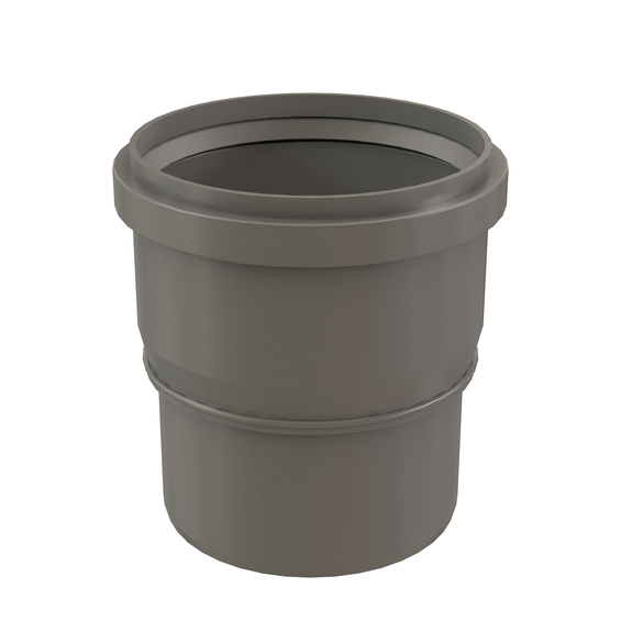 InnoFlue single wall increaser 150mm to 6'' PPs grey