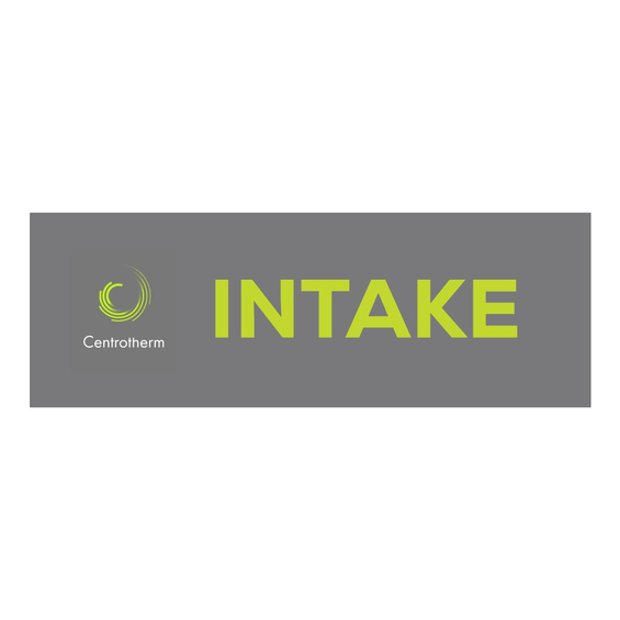 Intake Sticker